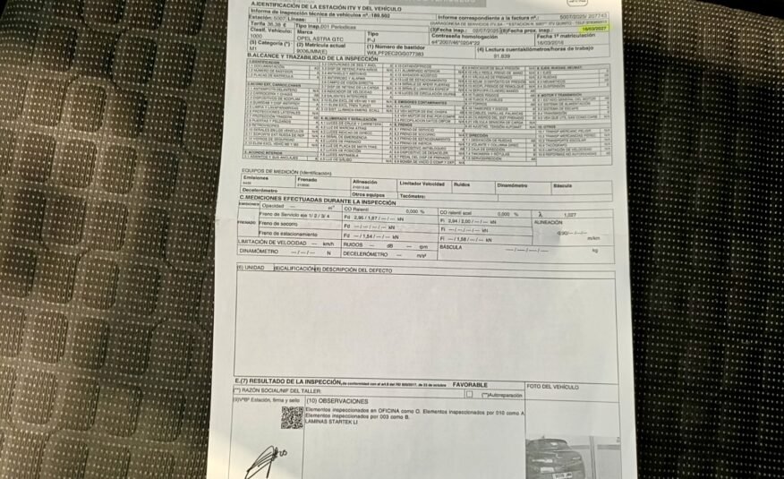 OPEL ASTRA GTC 1.4 140