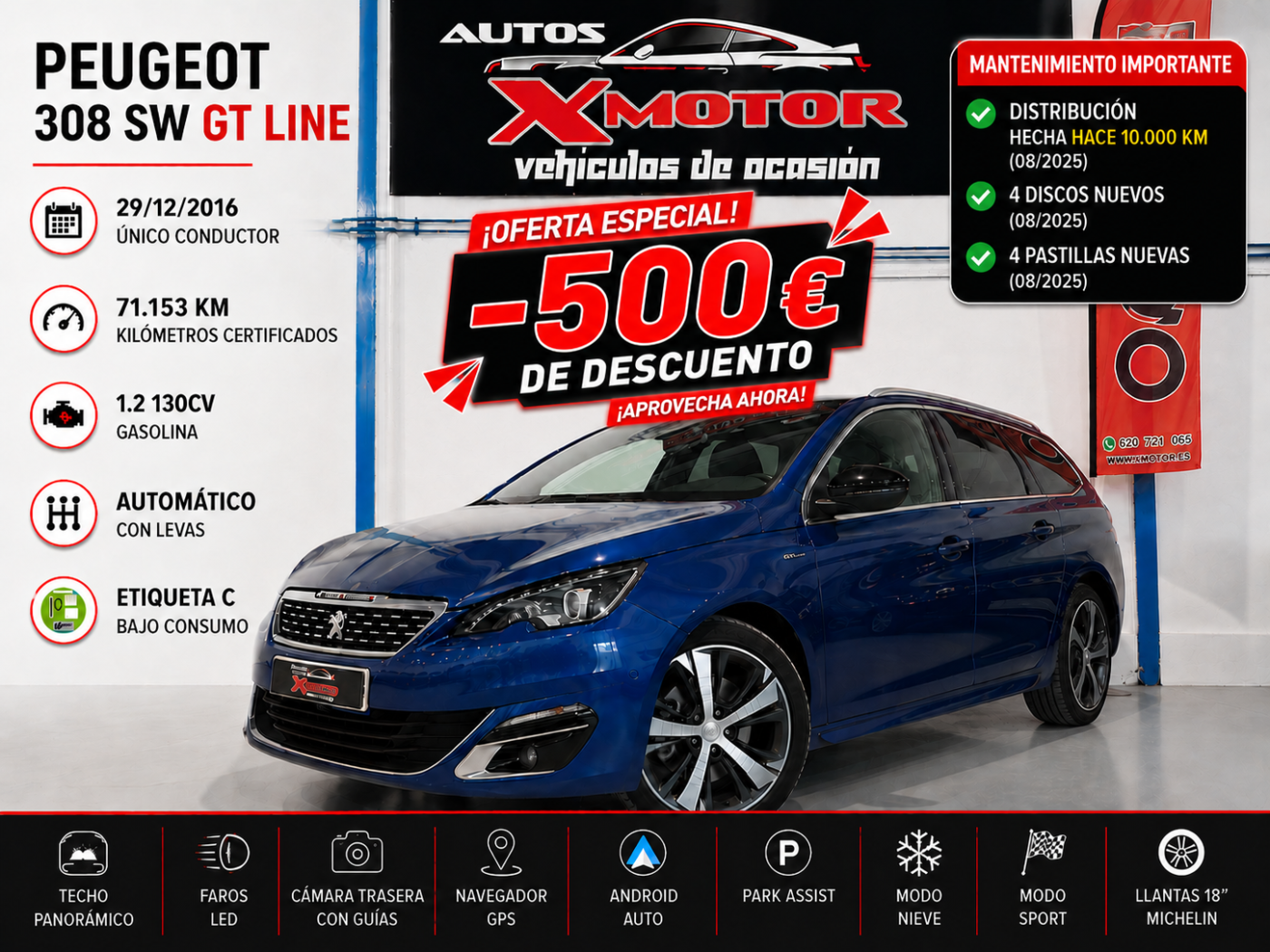 PEUGEOT 308 SW GT LINE