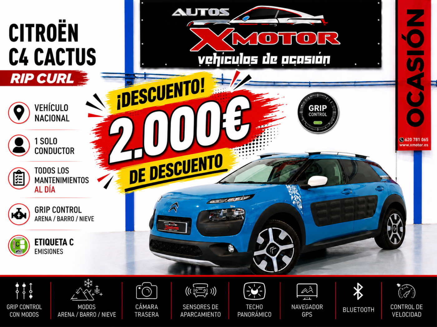 CITROEN C4 CACTUS RIP CURL 1.2 110