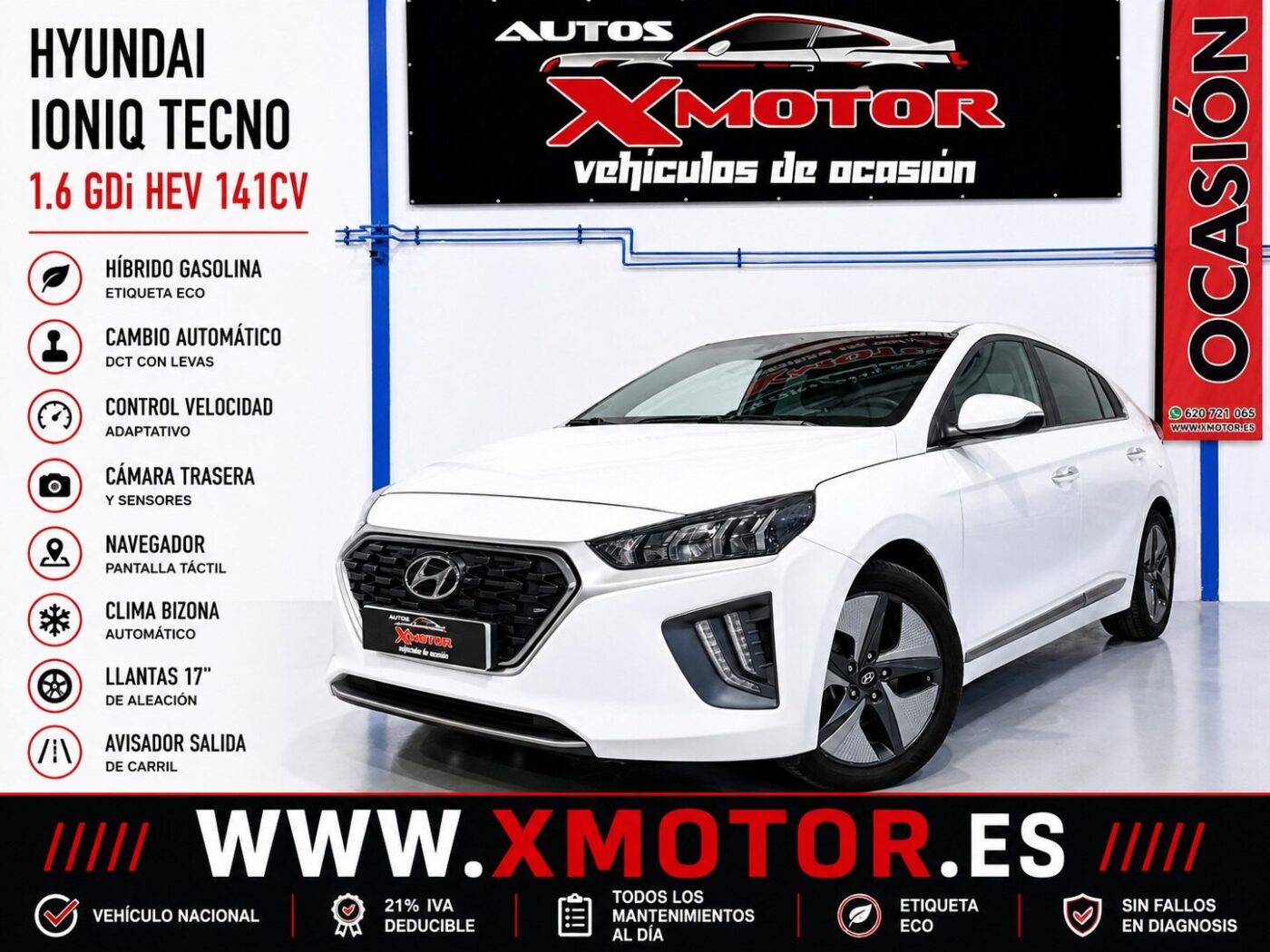 HYUNDAI IONIQ HYBRID 1.6 GDI TECNO DCT